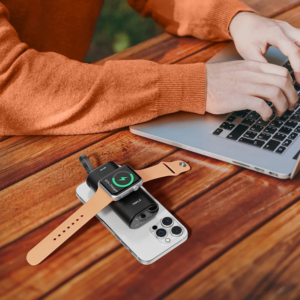 IWALK 9000mAh Wireless Power Bank iWatch