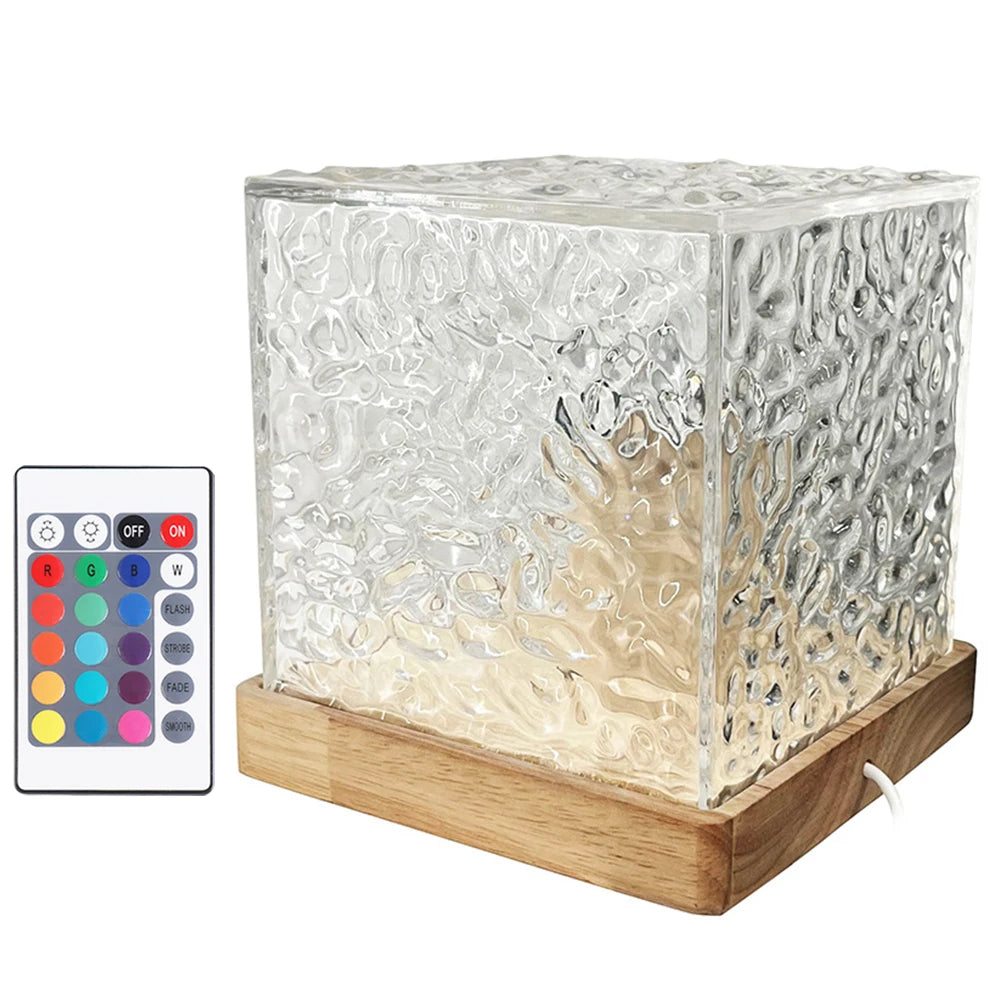 Flame Crystal 16-Color Ripple Lamp