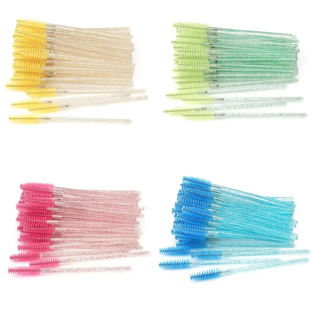 50pcs Disposable Eyelash Brush Set