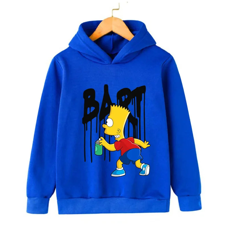 Simpsons Cartoon Kids Hoodie Kawaii