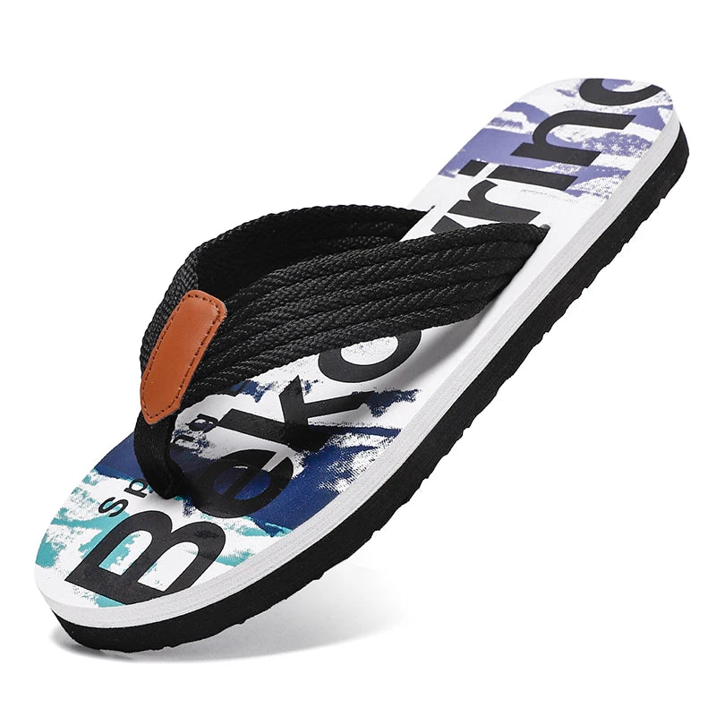 Summer Men Flip Flops Breathable Slides