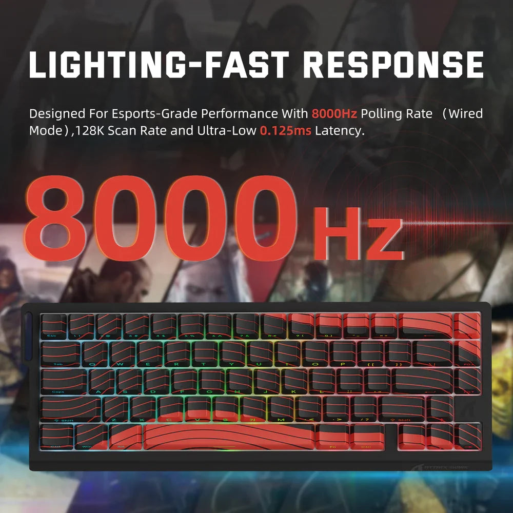 ATTACK SHARK X68 PRO Wireless RGB Keyboard