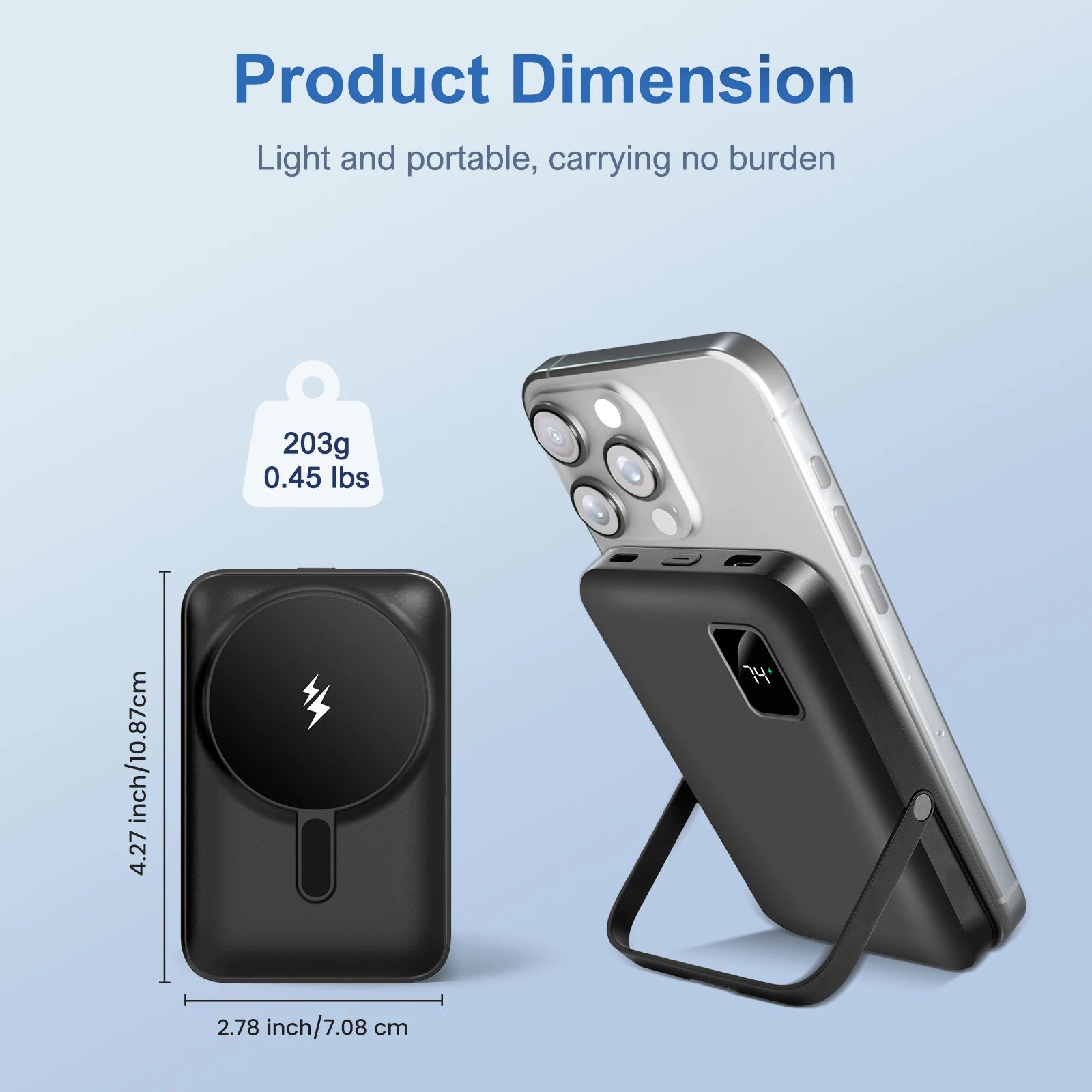 Magnetic 10000mAh Wireless Power Bank