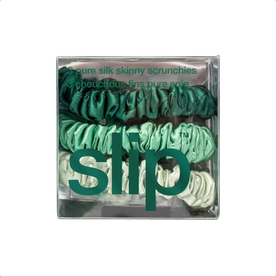 Exclusive Silk Skinny Scrunchies 3 Pack