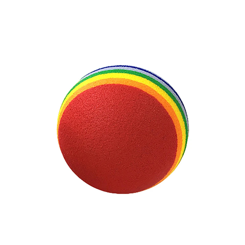 Rainbow Striped Pet Chewing Ball Toy