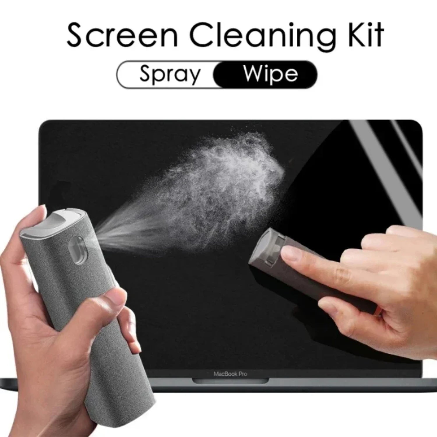 2-in-1 Microfiber Cleaner Spray Bottle