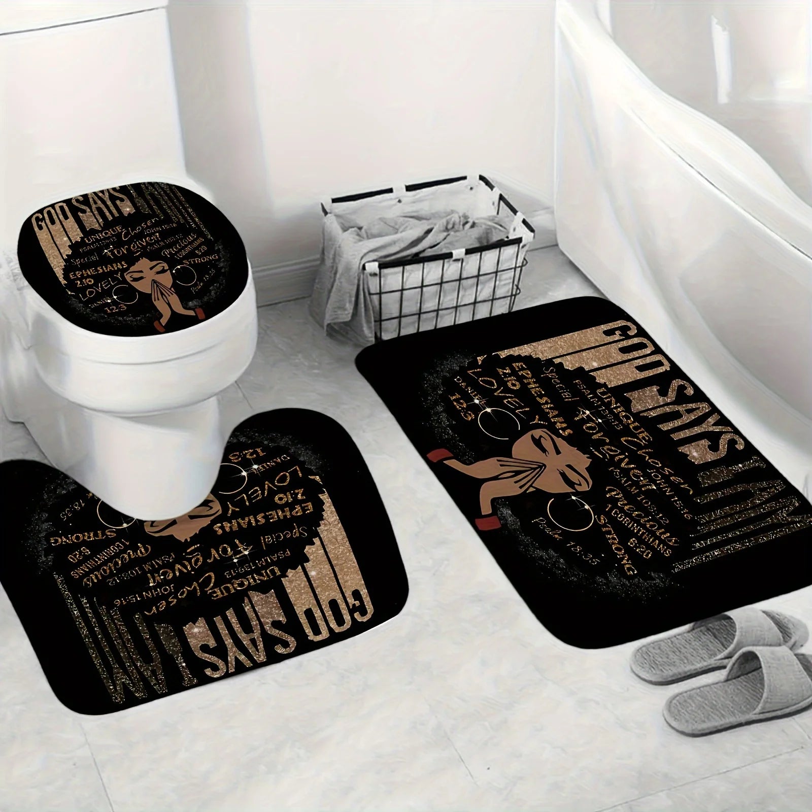 African American Shower Curtain Set