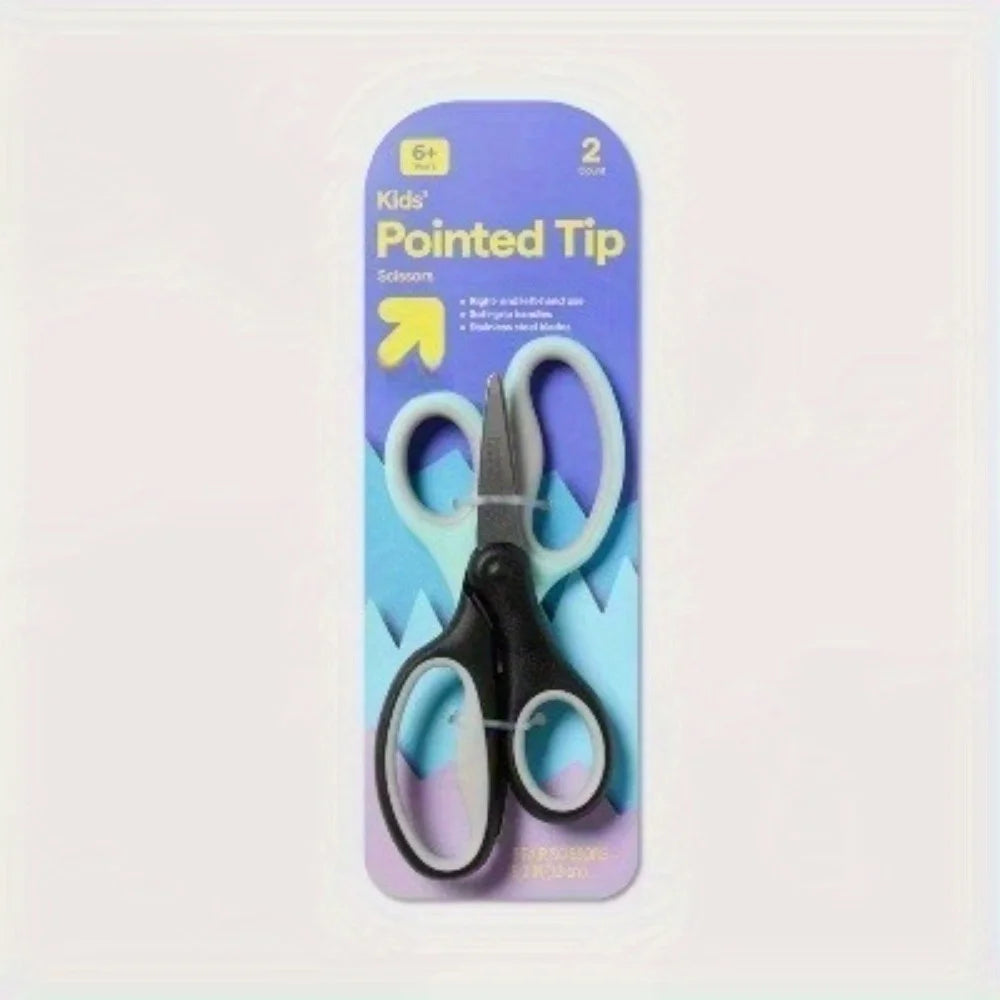 2ct Kids' Pointed Tip Small Scissors