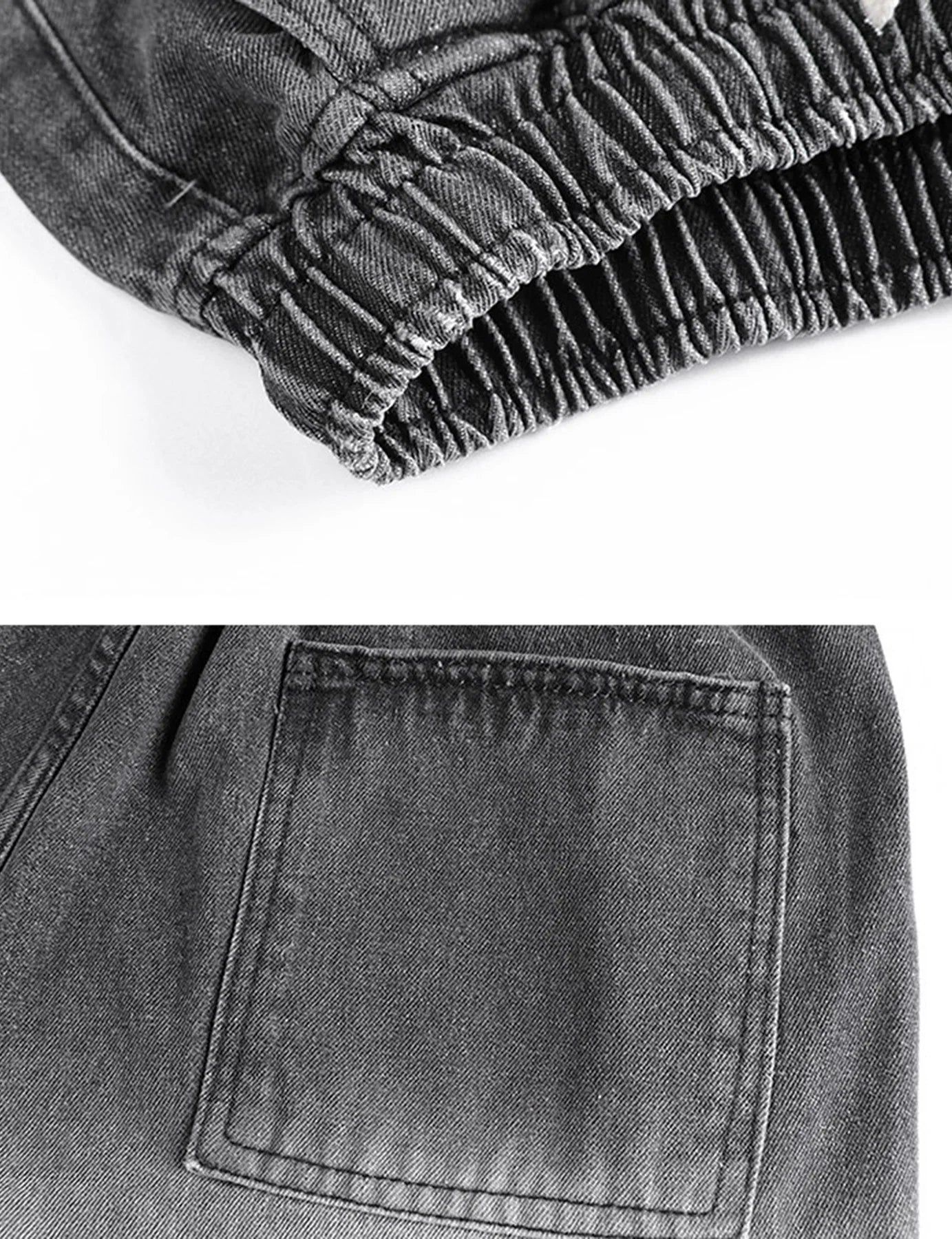 Men's Summer Casual Denim Shorts with Drawstring Waist