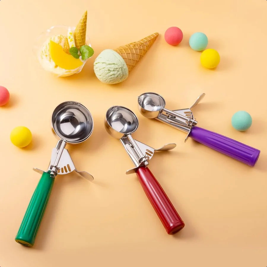Stainless Steel Ice Cream Scoop Set 3PCS