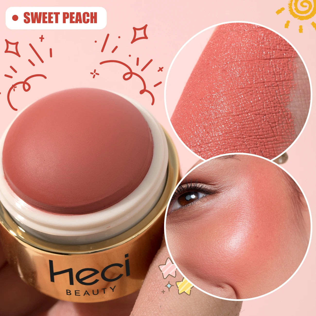 Cream Blush Ball 3-in-1 Makeup Stick