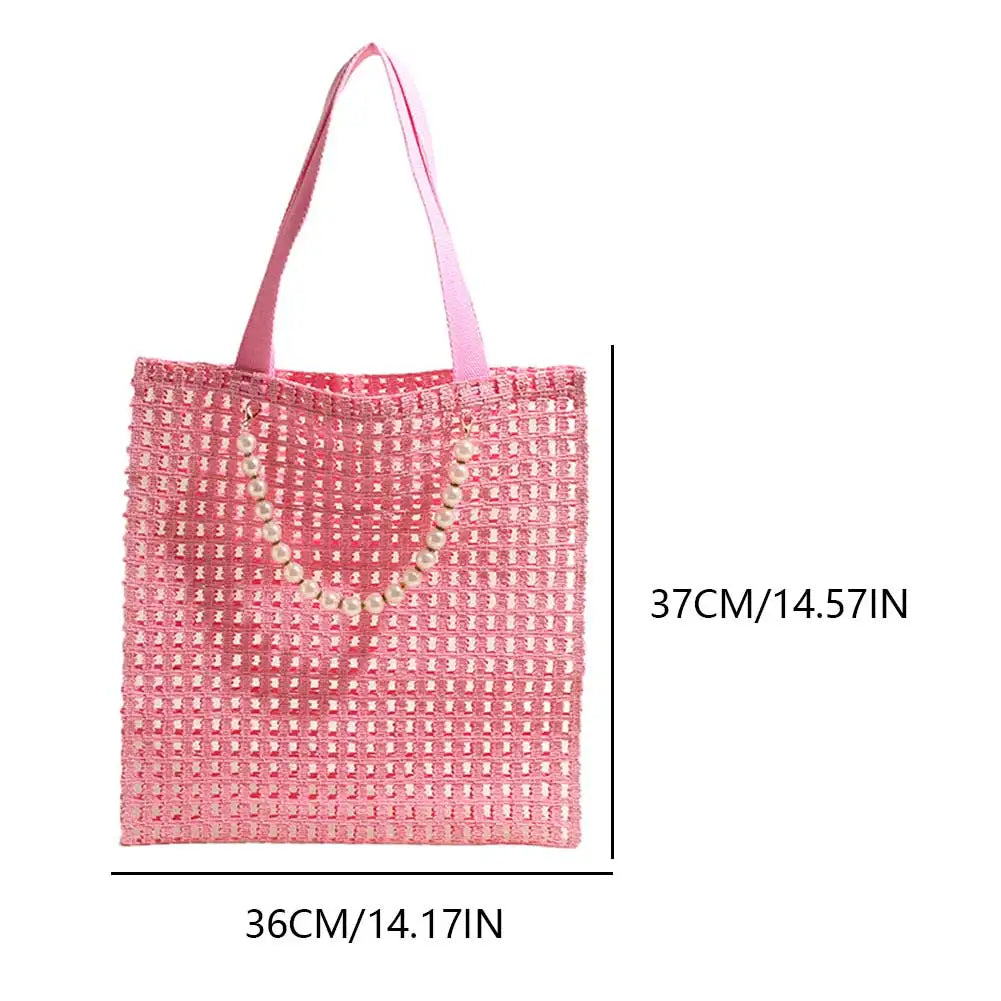 Mesh Crochet Summer Beach Tote Bag