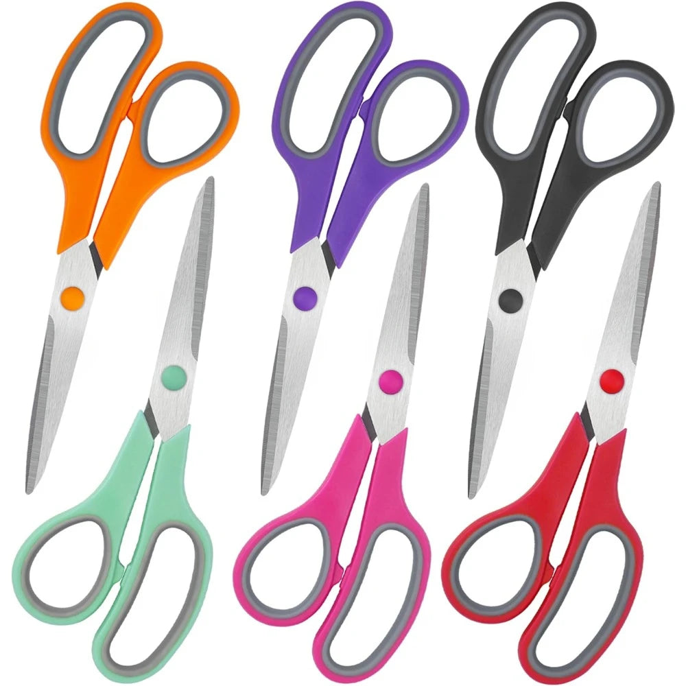 8" All Purpose Comfort-Grip Scissors Set