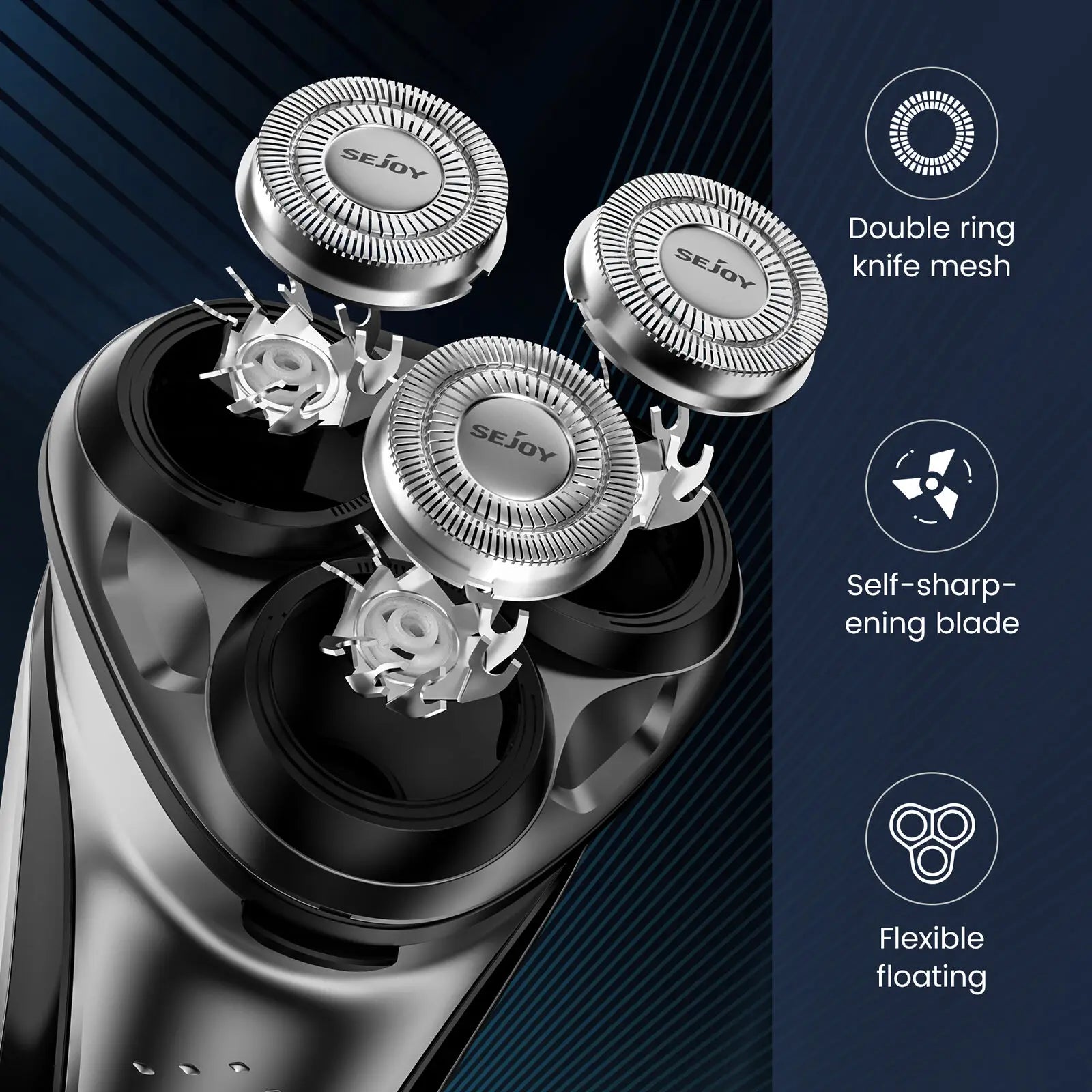 Sejoy 3D Floating Wet Dry Electric Shaver