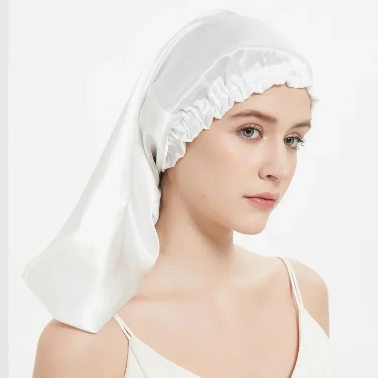 Pure Mulberry Silk Sleep Bonnet Cap