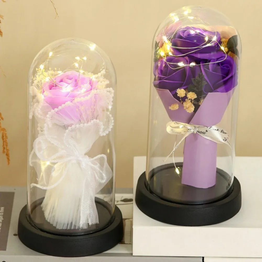 Forever Rose LED Night Light Dome