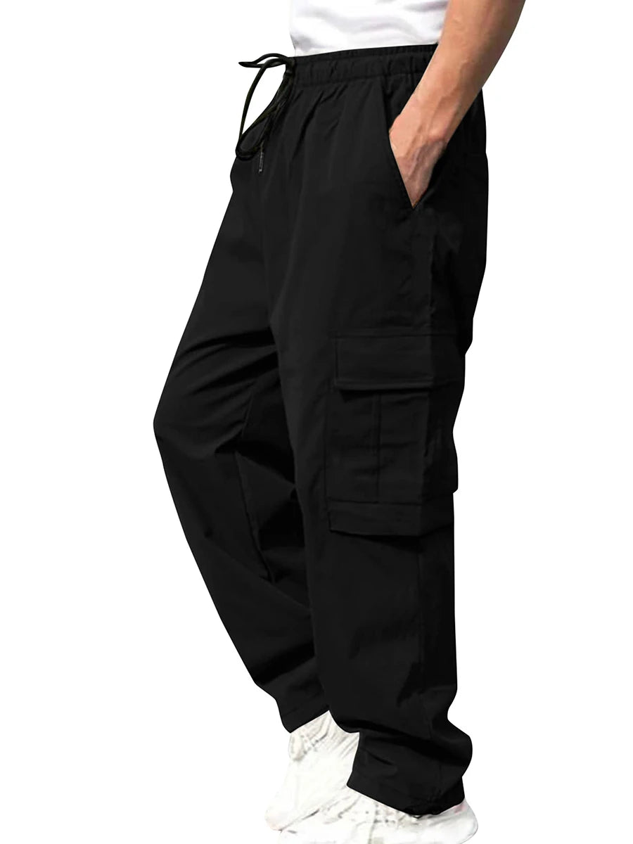 Men’s Loose Cargo Drawstring Pants