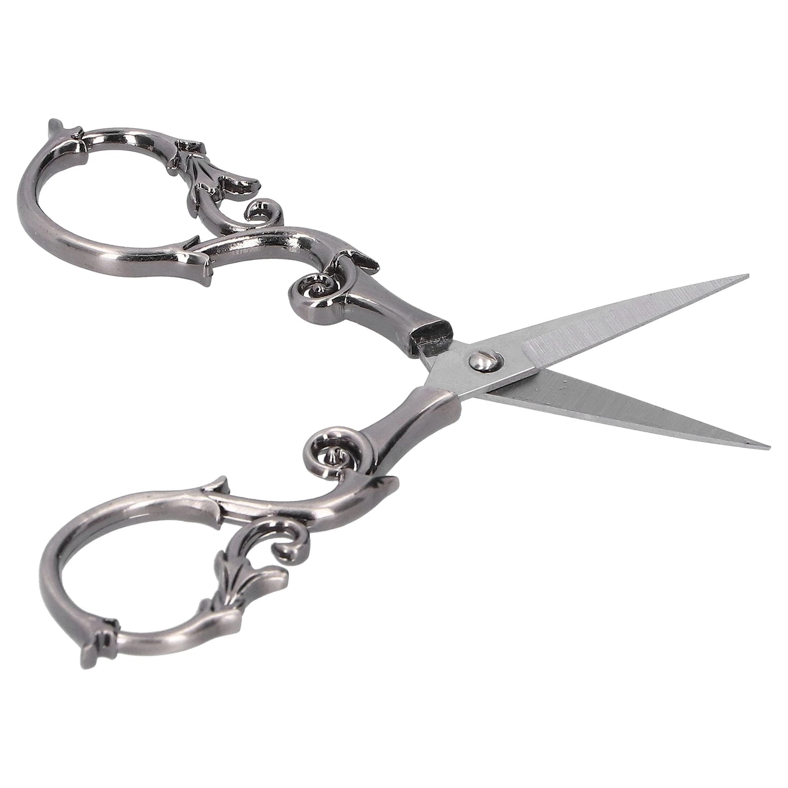 Vintage Gourd Scissors – Gray Silver Steel