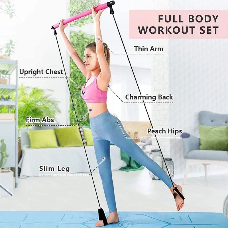 Multifunction Pilates Bar with Bands