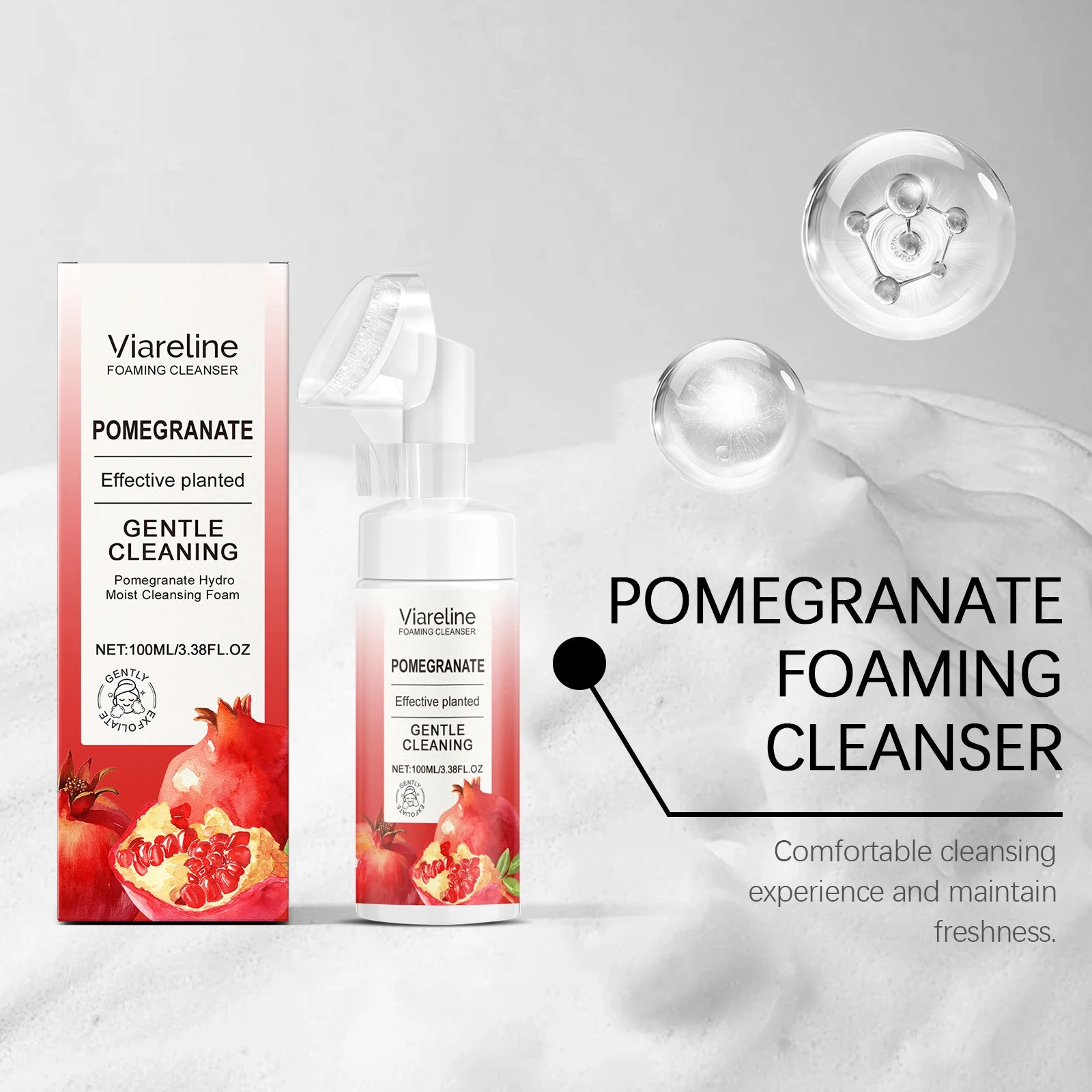 Pomegranate Foam Face Cleanser Brush
