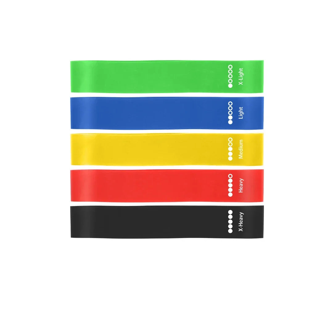 5Pcs Fitness Elastic Resistance Band Set