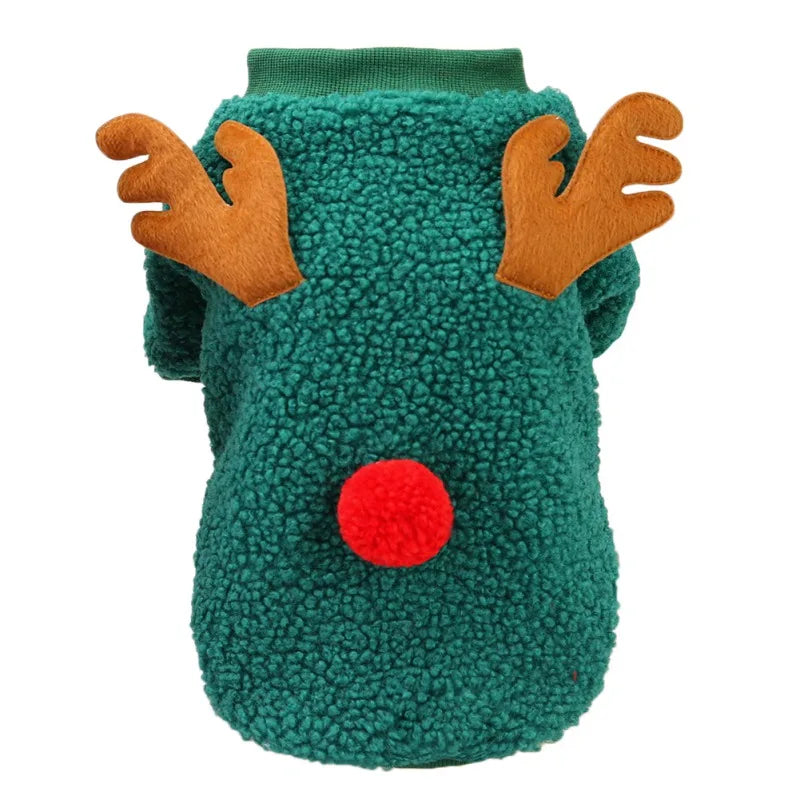 Christmas Fleece Sweater for Small Pets