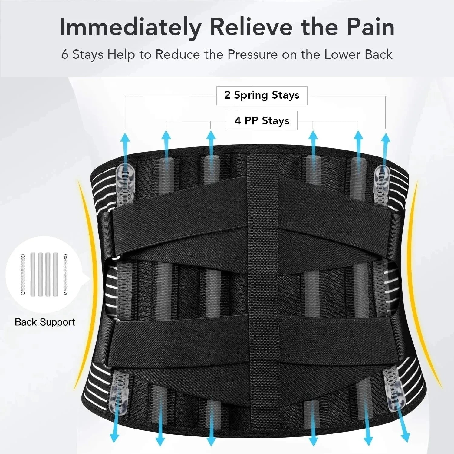 Adjustable Lumbar Support Back Belt