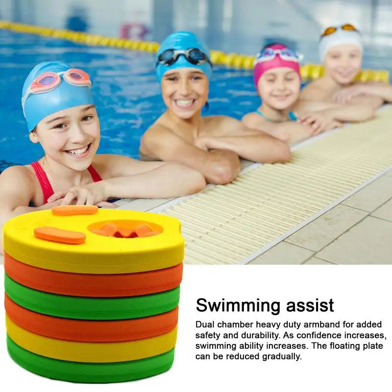 6pcs Kids Swim Arm Bands Float Set