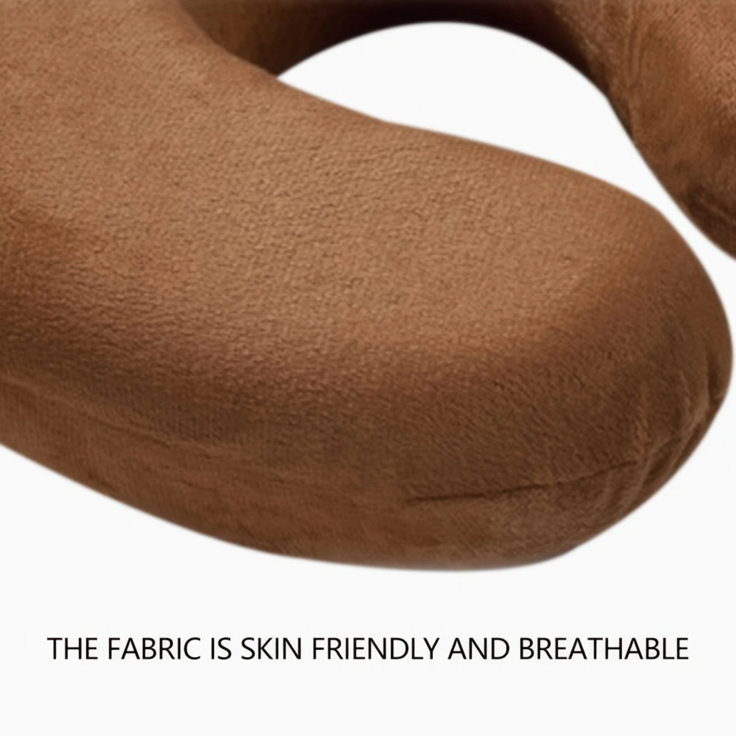 Memory Foam Travel Neck Pillow – Brown