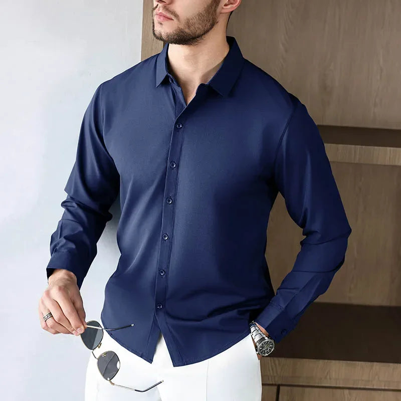 Men's Wrinkle-Free Long Sleeve Shirt