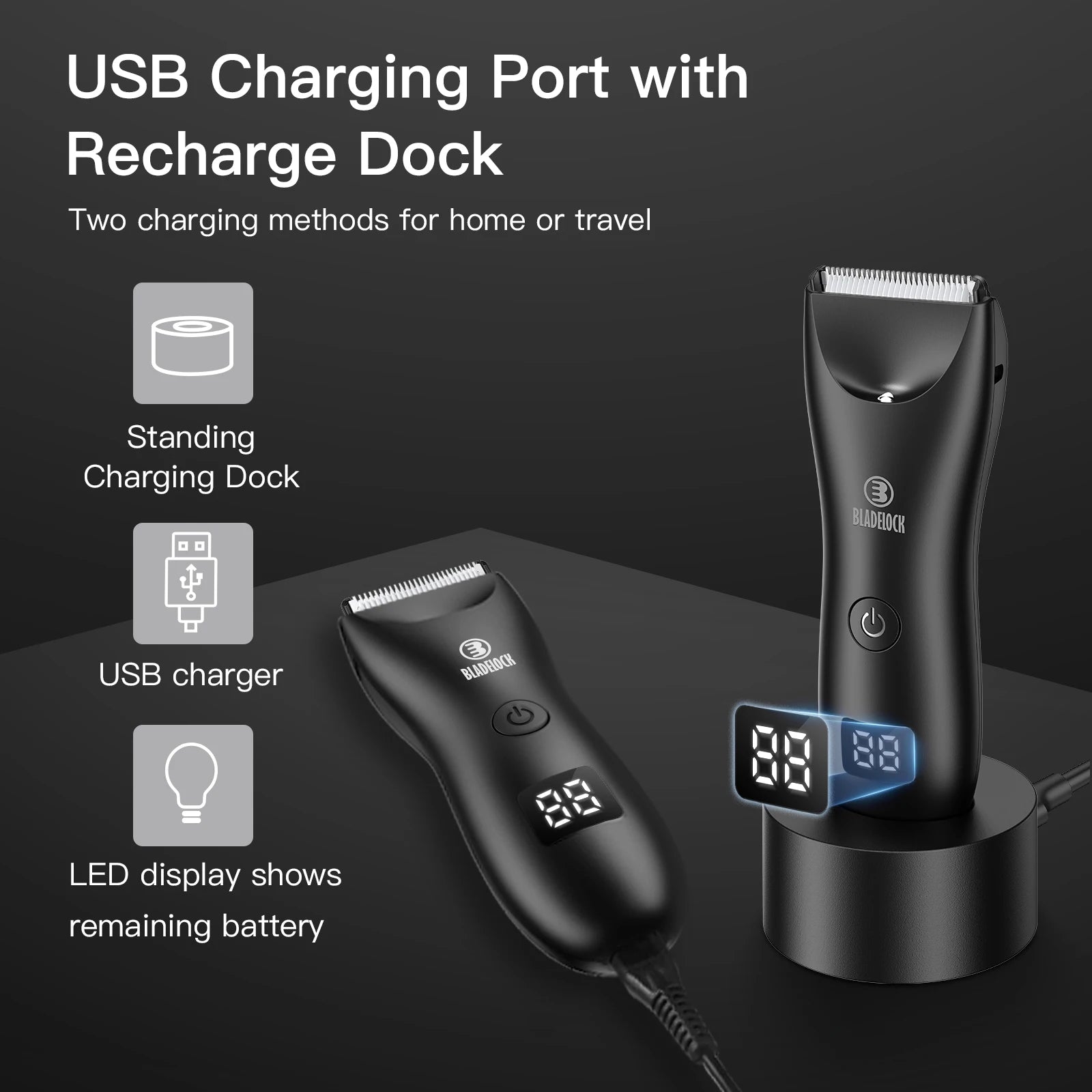 Professional Rechargeable Groin Body Trimmer