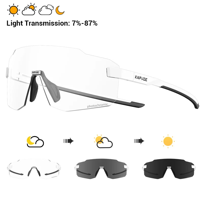 Kapvoe Ultralight Photochromic Cycling Glasses