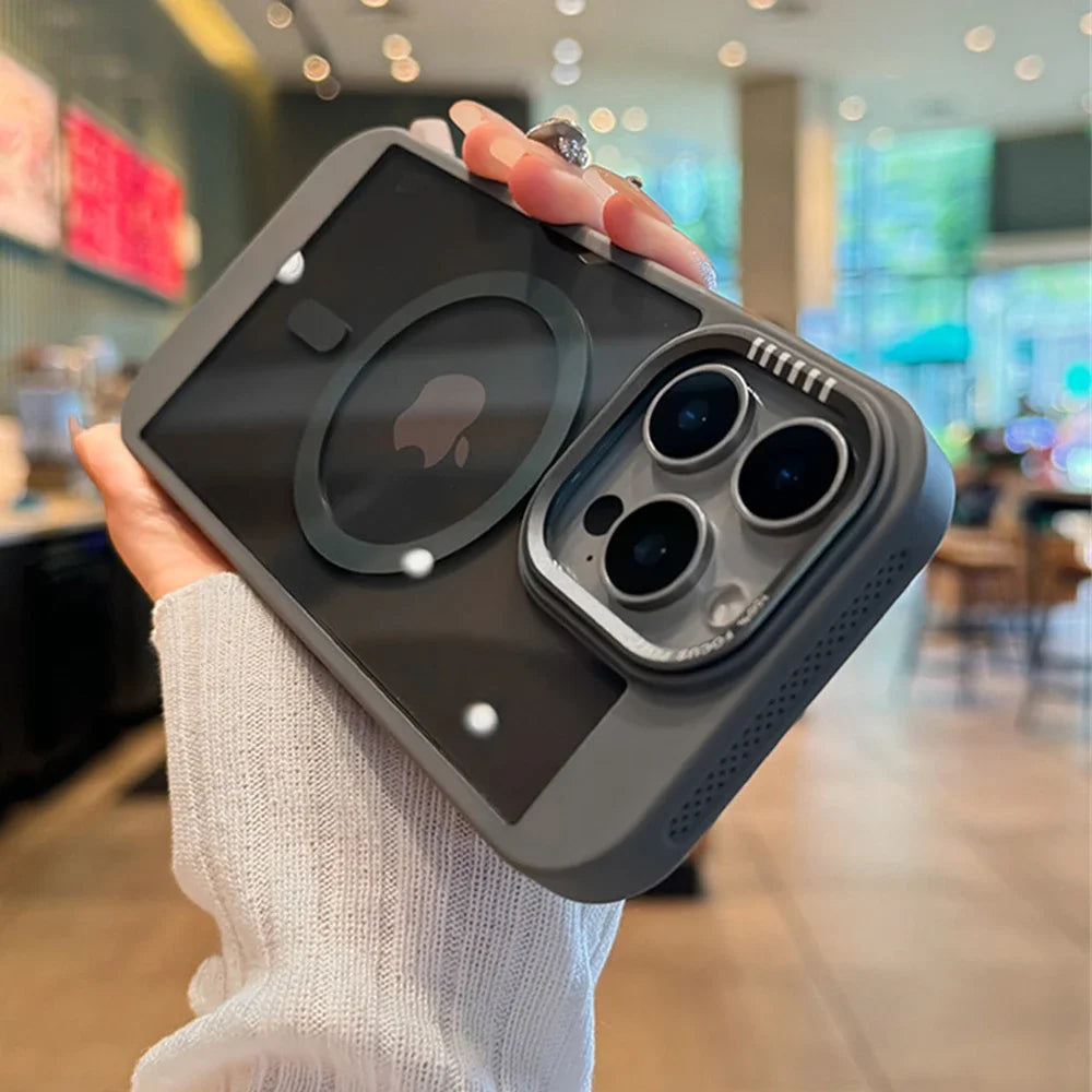 Luxury Clear MagSafe Heat Frame Case