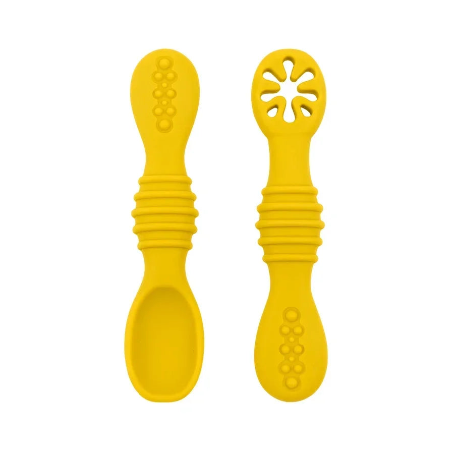 Baby Silicone Spoon Fork Training Set