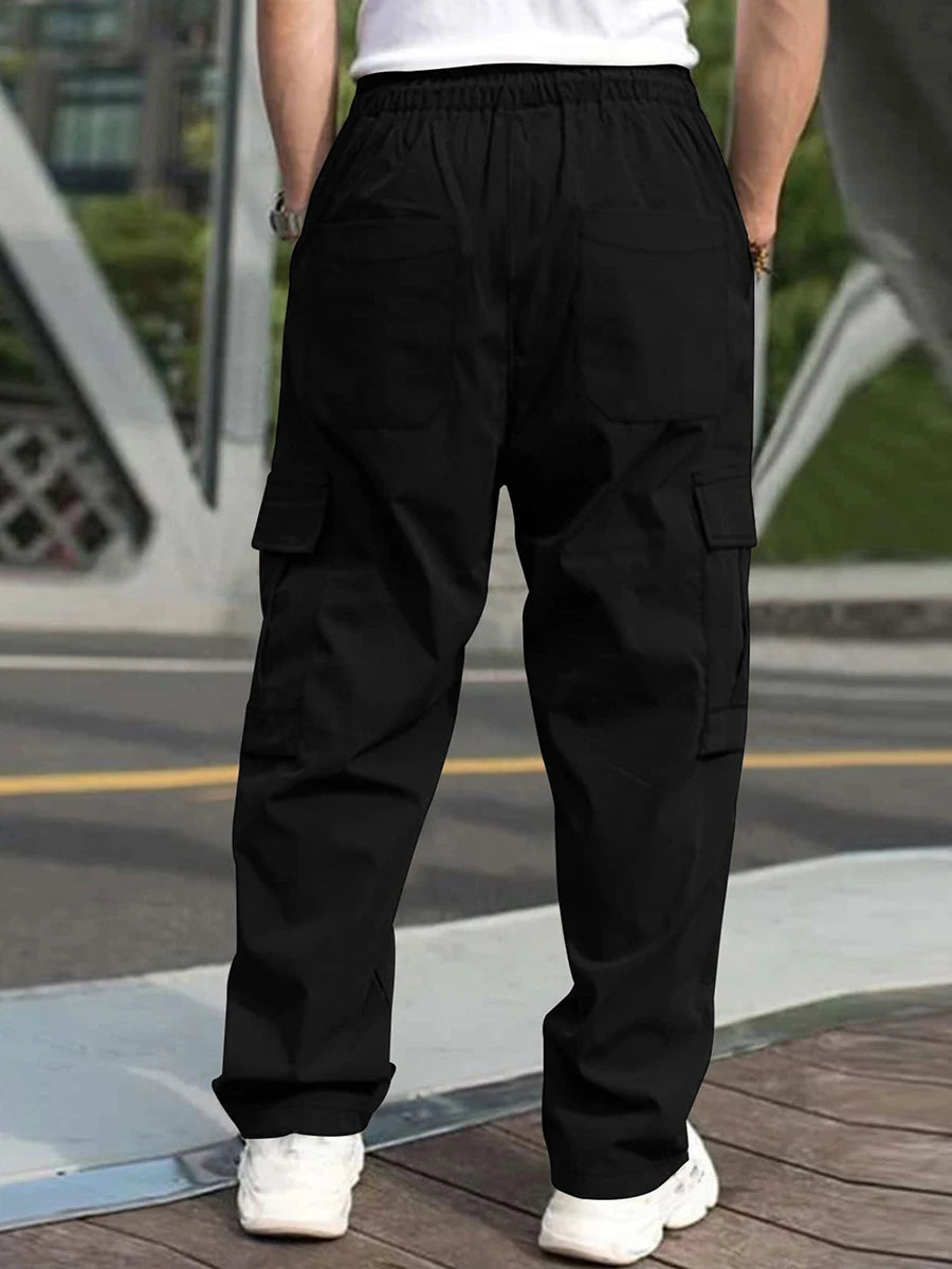 Men’s Loose Cargo Drawstring Pants