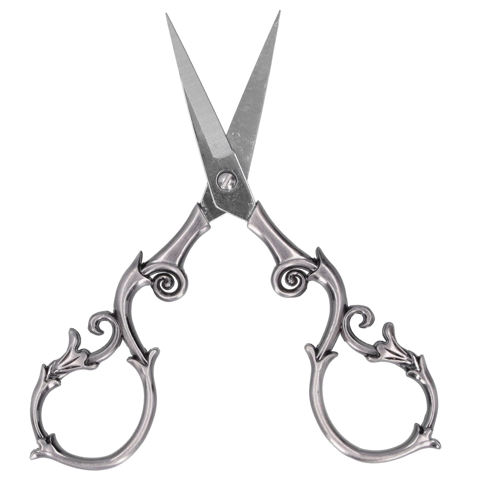 Vintage Gourd Scissors – Gray Silver Steel