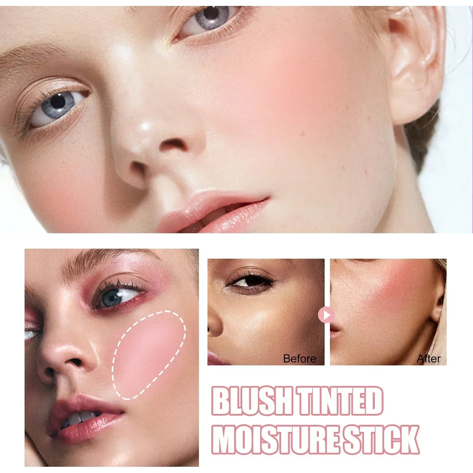 3pcs Silky Matte Blush & Lip Stick