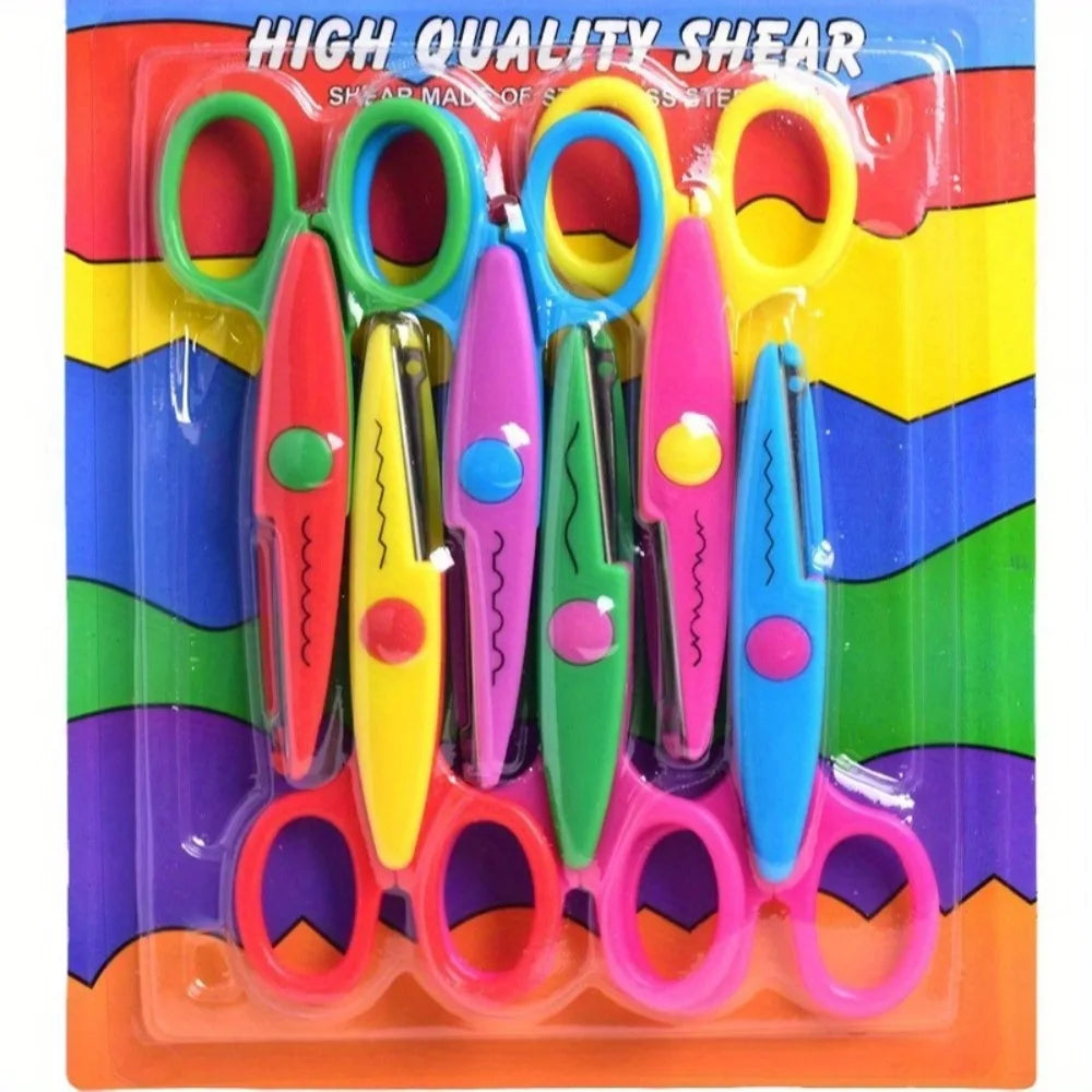 6 Pattern Craft Scissors Set – 5 Inch