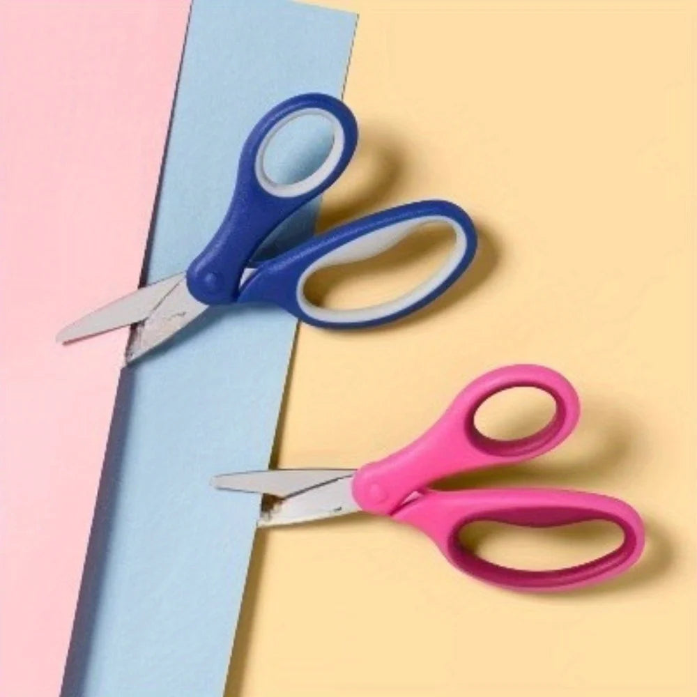 2ct Blunt Tip Kids' Scissors Pink/Blue