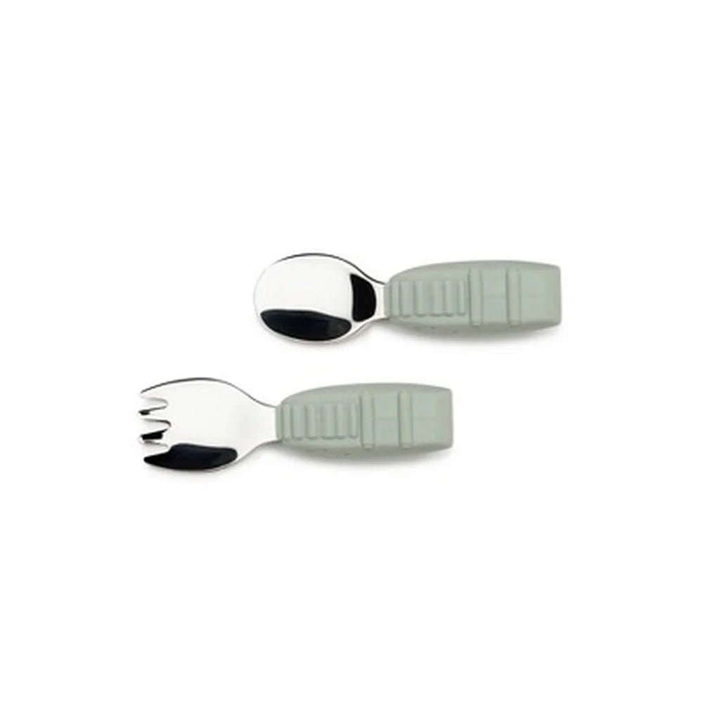Toddler Spoon Fork Set 2pk Animal Handles