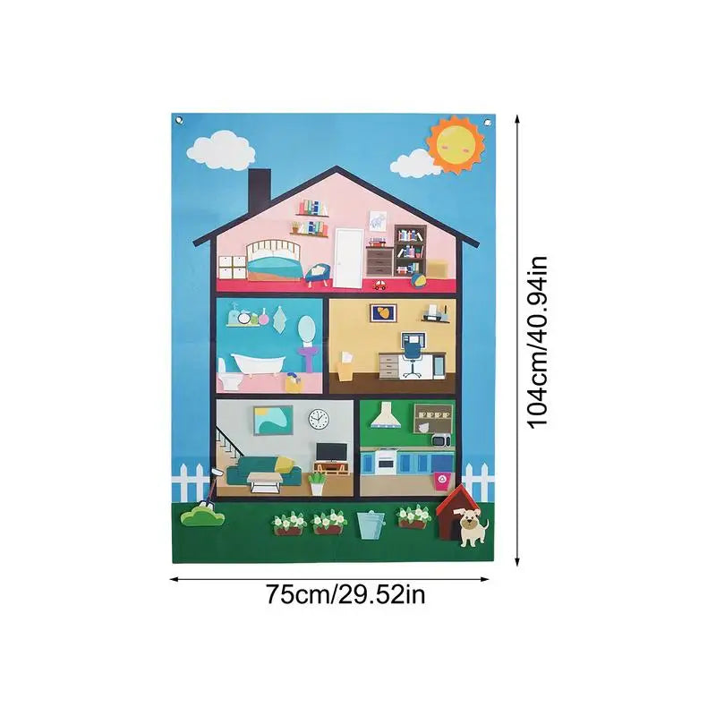 Colorful Felt Sensory Learning Board