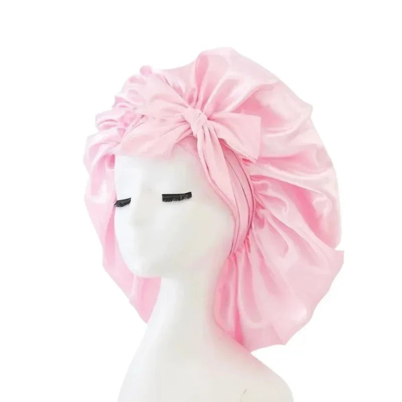 Adjustable Satin Sleep Bonnet for Women