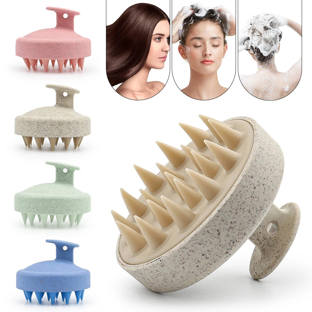Head Massage Shampoo Brush with Handle