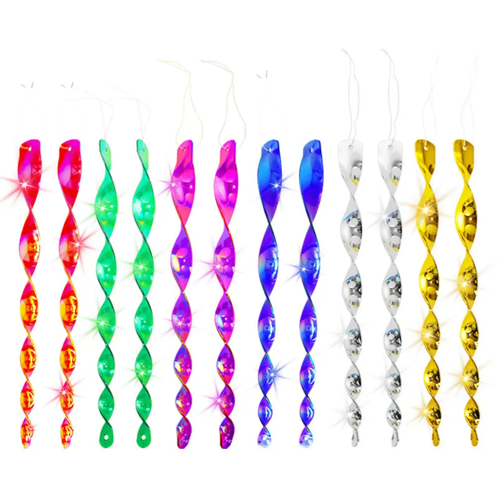 Reflective Spiral Bird Repeller Rods 12pcs