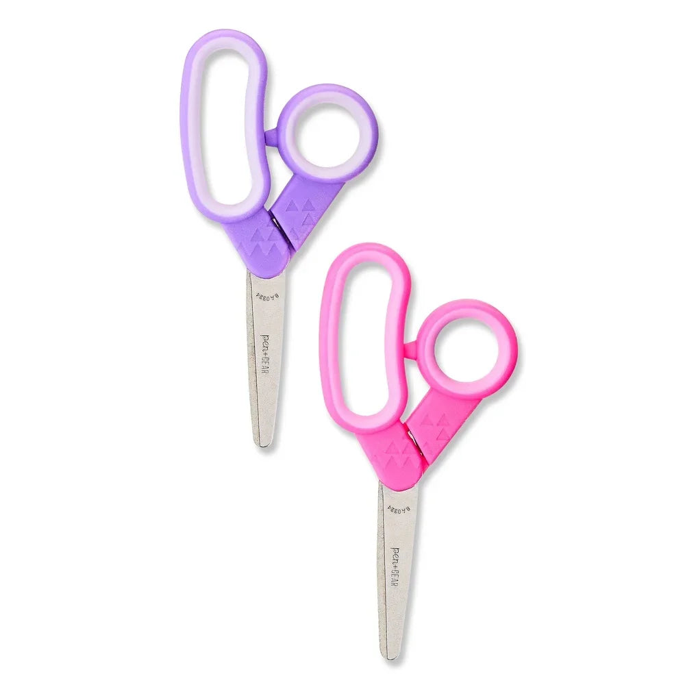 7 Pack 5" Blunt Tip Scissors Pink Purple