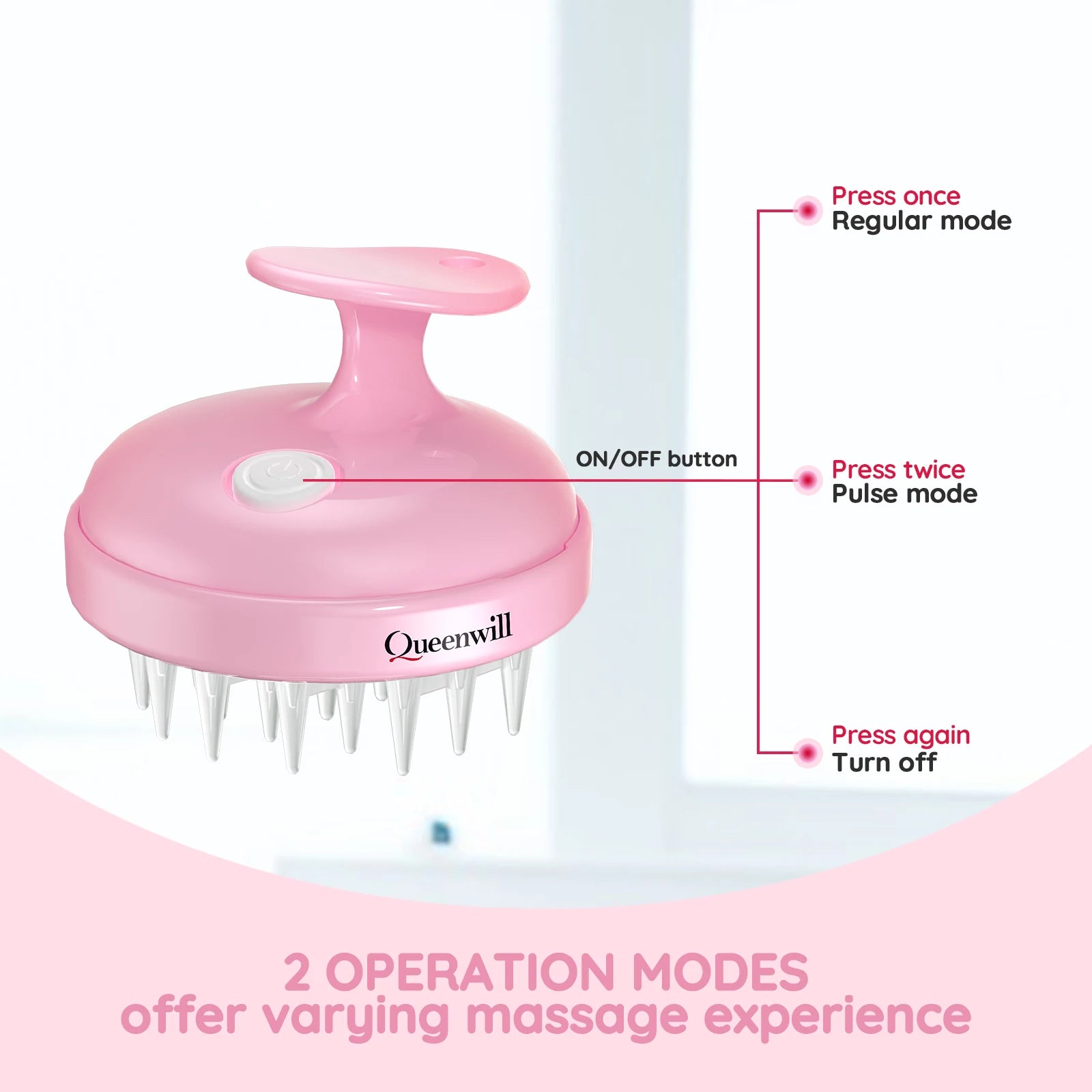Electric Silicone Waterproof Scalp Massager