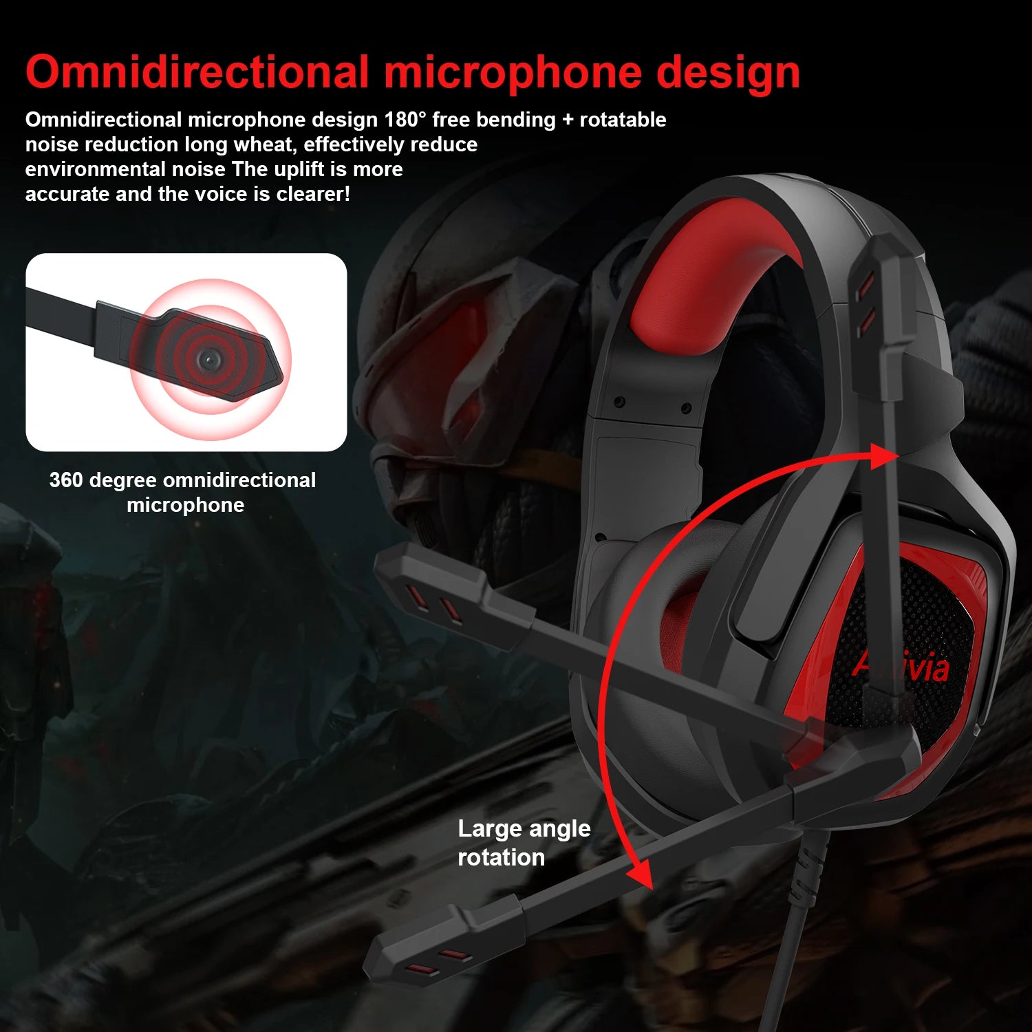 3.5mm Wired Gaming Headset with Mic