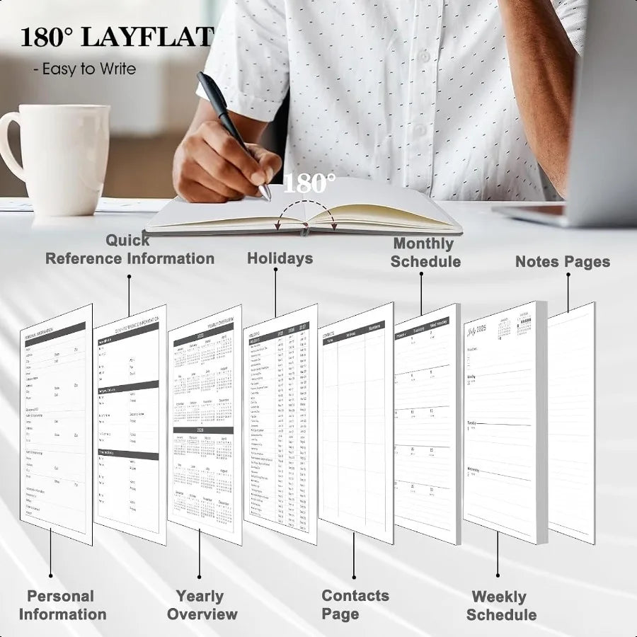 2025–2026 Spiral Planner with Stickers