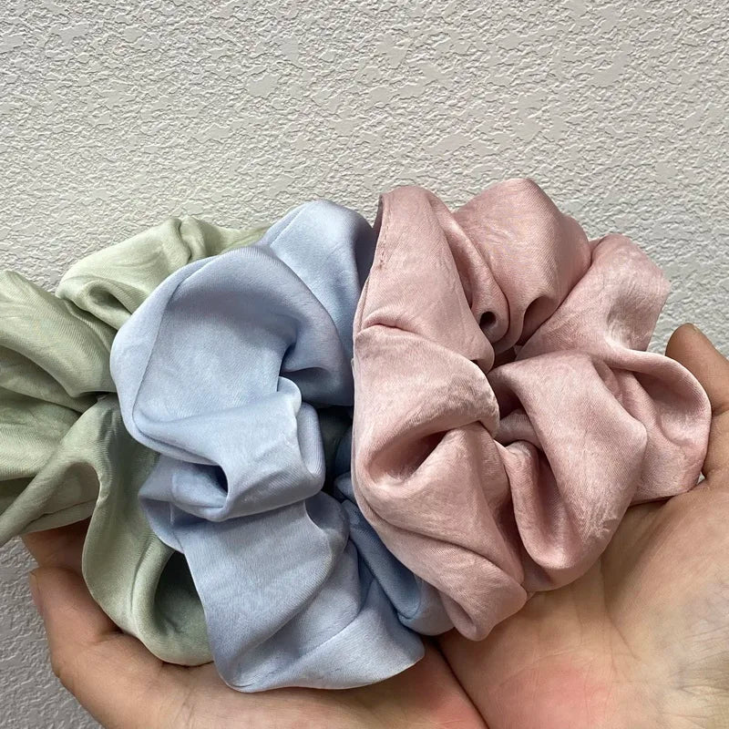 Elegant Satin Silk Hair Scrunchies
