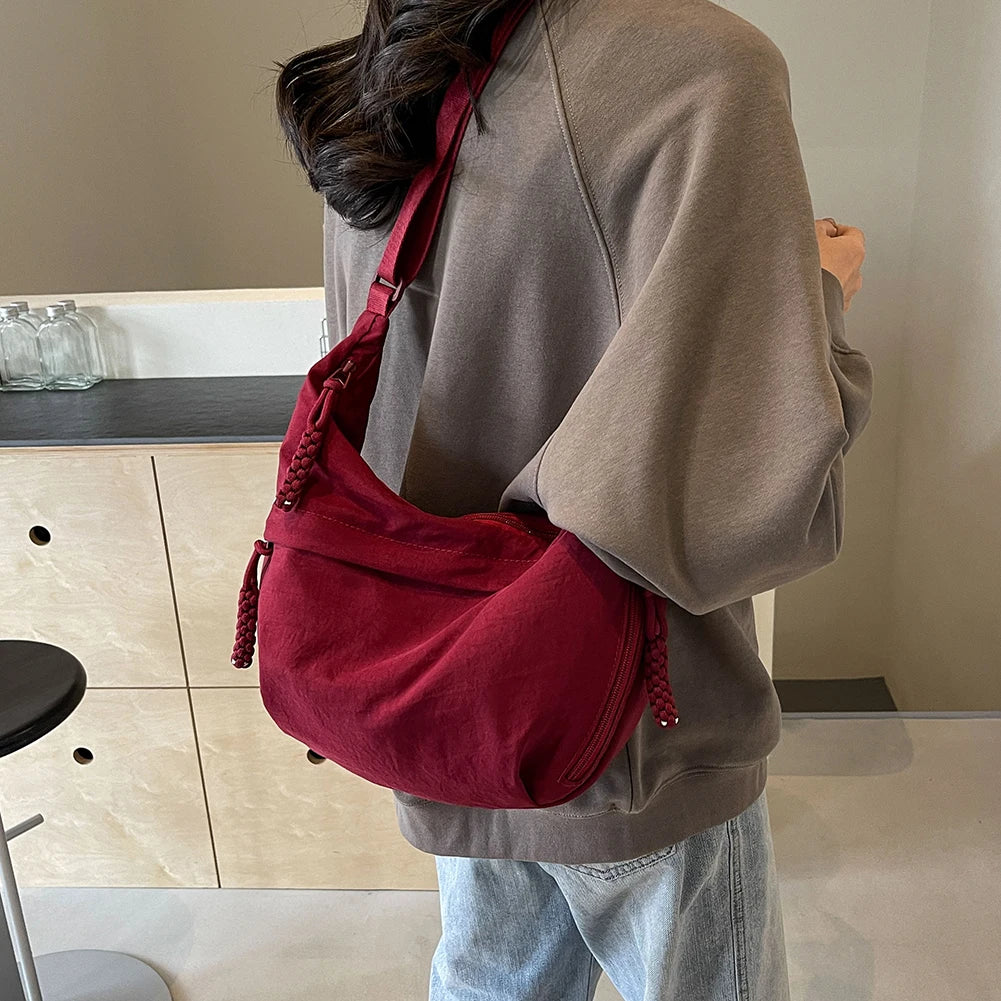 Soft Cloth Women's Crossbody Bag